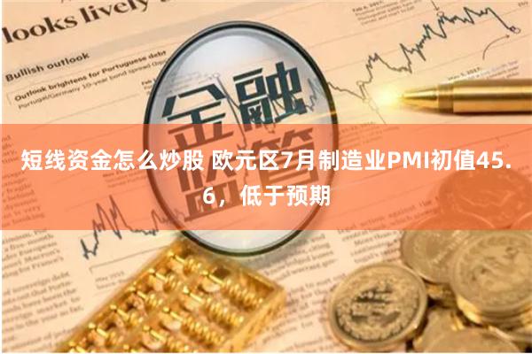 短线资金怎么炒股 欧元区7月制造业PMI初值45.6，低于预期