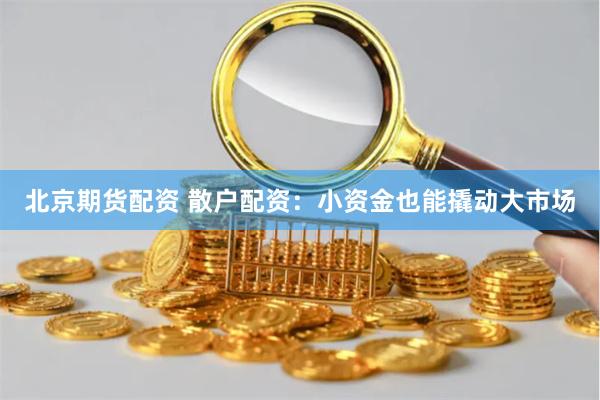 北京期货配资 散户配资：小资金也能撬动大市场